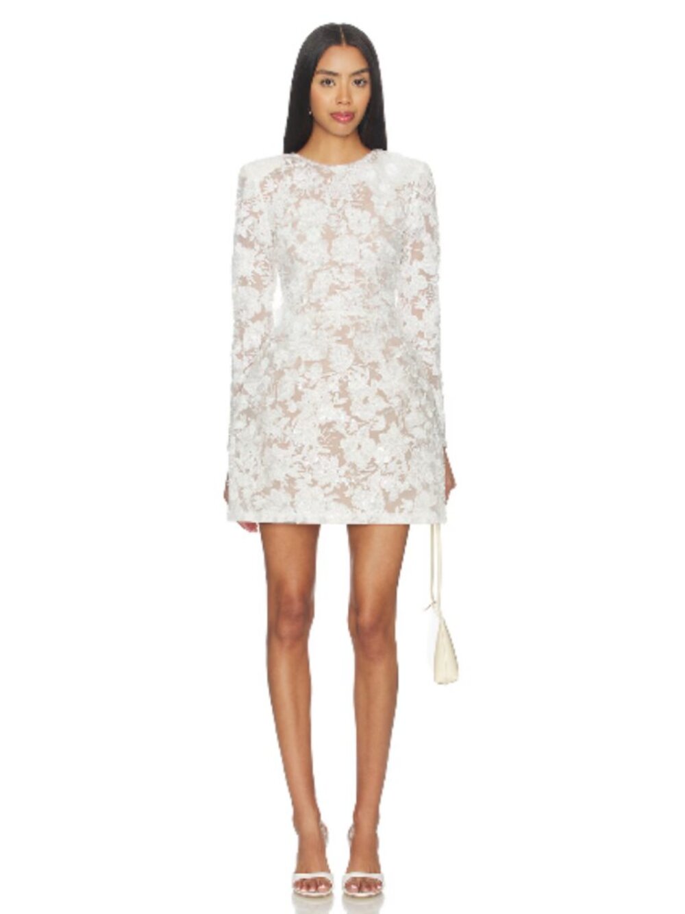 Nadine Merabi Sienna Dress White Size 4 NWT